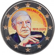 Alemania 2018 2 € euros conmemorativos Color Cent. Helmut Schmidt ( 5 cecas )
