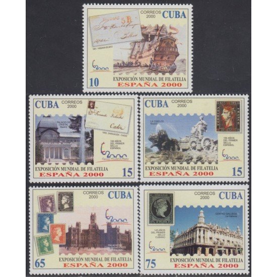 España Spain Emisión Conjunta 2000 Cuba España Exposición Mundial Filatelia España Spain Emisión Conjunta 2000 Cuba España Exposición Mundial Filatelia