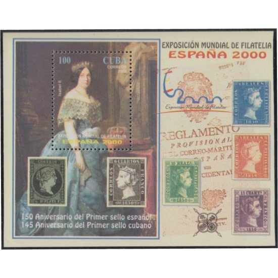 España Spain Emisión Conjunta 2000 Cuba España Exposición Mundial Filatelia HB España Spain Emisión Conjunta 2000 Cuba España Exposición Mundial Filatelia HB