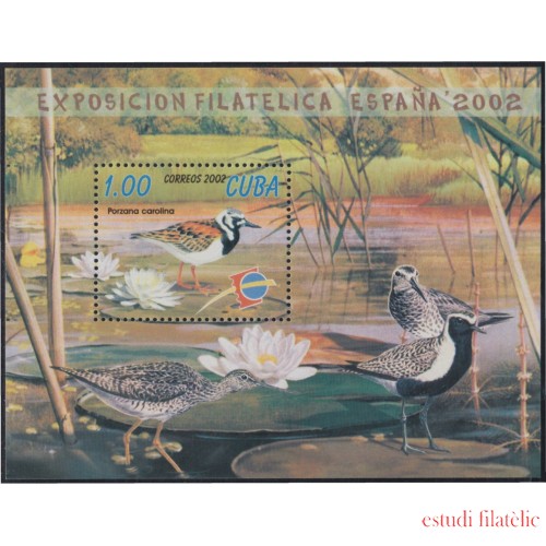 España Spain Emisión Conjunta 2002 Cuba España Exposición Mundial Filatelia HB