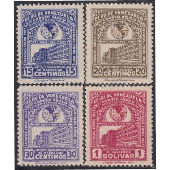 Venezuela A- 223/26 1947 12º Conferencia sanitaria panamericana MNH Venezuela A- 223/26 1947 12º Conferencia sanitaria panamericana MNH