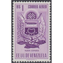 Venezuela A- 544 1953 Escudo del Estado de Nueva Esparta MNH Venezuela A- 544 1953 Escudo del Estado de Nueva Esparta MNH