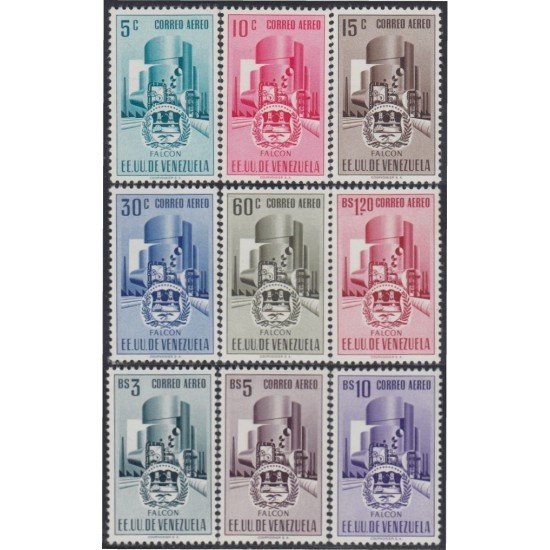 Venezuela  A- 492/00 1953 Escudo del Estado de Falcón MNH