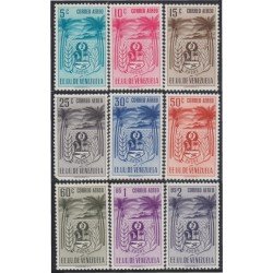 Venezuela A- 418/26 1952 Escudo del Estado de Sucre MNH Venezuela A- 418/26 1952 Escudo del Estado de Sucre MNH