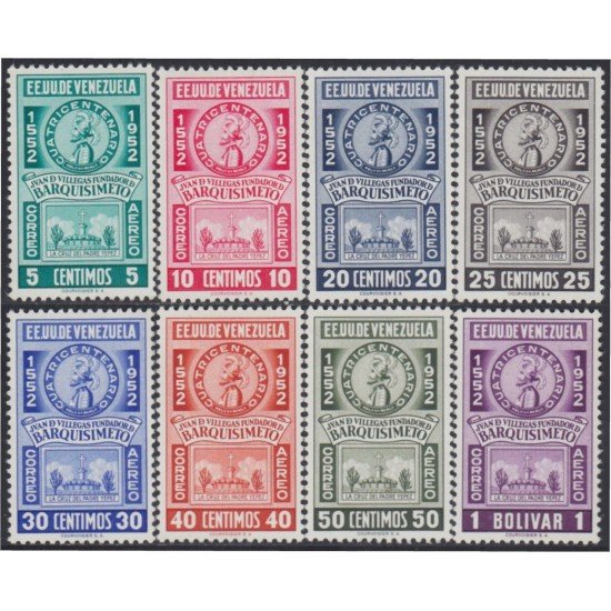 Venezuela A- 372/79 1952 4º Centenario de la Villa de Barquisimeto MNH Venezuela A- 372/79 1952 4º Centenario de la Villa de Barquisimeto MNH