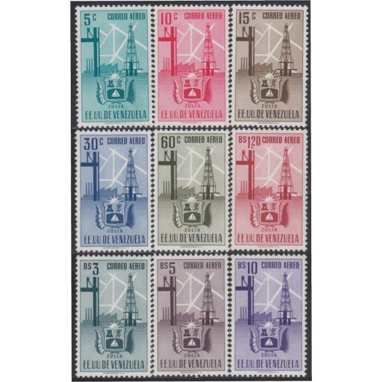 Venezuela A- 349/57 1951 Escudo del Estado de Zulia MNH Venezuela A- 349/57 1951 Escudo del Estado de Zulia MNH