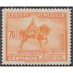 Venezuela A- 327 1951 Estatua Simón Bolívar MNH Venezuela A- 327 1951 Estatua Simón Bolívar MNH