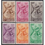 Venezuela  A- 310/15 1950 Alfonso de Hojeda descubridor del Lago Maracaibo MNH