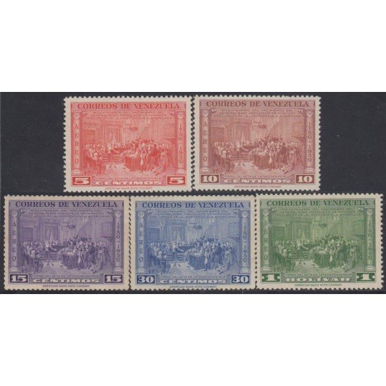 Venezuela A- 305/09 1950 Bicentenario del nacimiento del Gral. Francisco de Miranda MNH Venezuela A- 305/09 1950 Bicentenario del nacimiento del Gral. Francisco de Miranda MNH