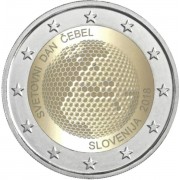 Eslovenia 2018 2 € euros conmemorativos Día Mundial de las Abejas