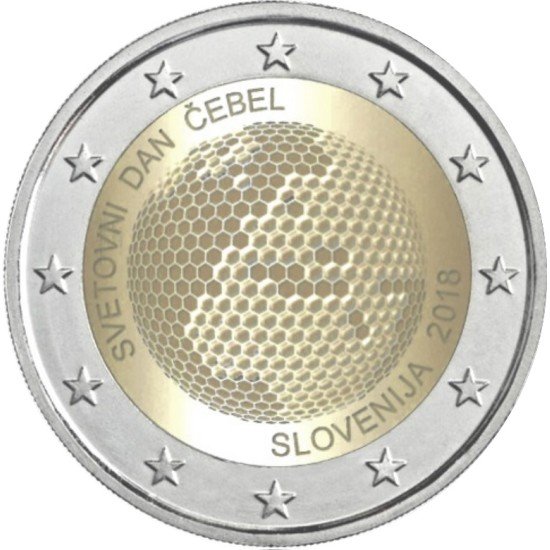 Eslovenia 2018 2 € euros conmemorativos Día Mundial de las Abejas Eslovenia 2018 2 € euros conmemorativos Día Mundial de las Abejas