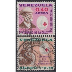 Venezuela A- 798/99 1963 Centenario de la Cruz Roja Internacional usados Venezuela A- 798/99 1963 Centenario de la Cruz Roja Internacional usados