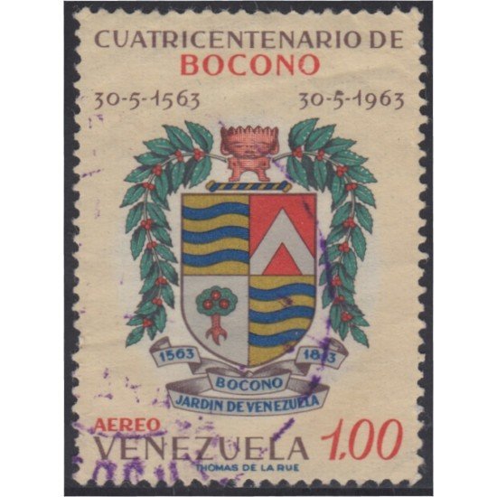 Venezuela A- 786 1963 400 Años de Boconó usados Venezuela A- 786 1963 400 Años de Boconó usados