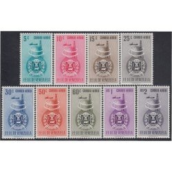 Venezuela A- 328/36 1951 Escudo del Estado de Anzoátegui MH Venezuela A- 328/36 1951 Escudo del Estado de Anzoátegui MH