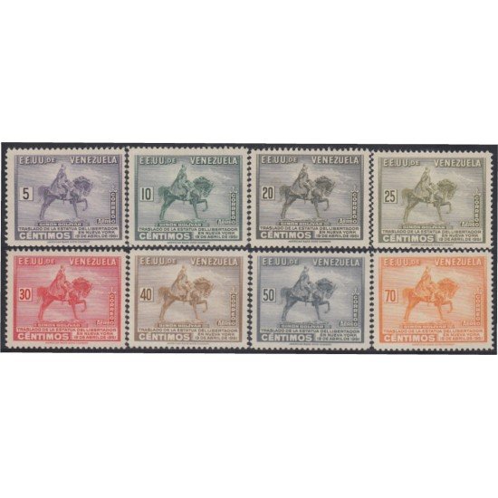 Venezuela A- 320/27 1951 Estatua Simón Bolívar MH Venezuela A- 320/27 1951 Estatua Simón Bolívar MH