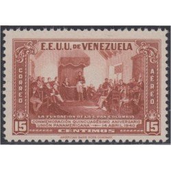 Venezuela A- 137 1940/44 50 Años de la Unión Panamericana MH Venezuela A- 137 1940/44 50 Años de la Unión Panamericana MH