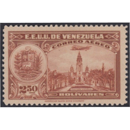 Venezuela A- 92 1938 Serie antigua Grabados Panteón Nacional MH Venezuela A- 92 1938 Serie antigua Grabados Panteón Nacional MH