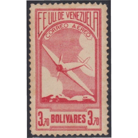 Venezuela A- 61 1937 Serie antigua Avión MH Venezuela A- 61 1937 Serie antigua Avión MH
