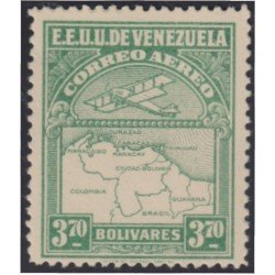 Venezuela A- 14 1930 Inauguración de la red interna de Aéropostal Avioneta y mapa de Venezuela MH Venezuela A- 14 1930 Inauguración de la red interna de Aéropostal Avioneta y mapa de Venezuela MH