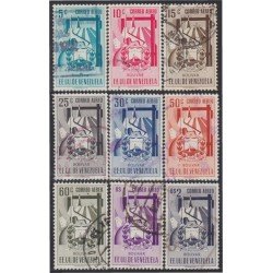 Venezuela A- 382/90 1952 Escudo del Estado de Bolívar usados Venezuela A- 382/90 1952 Escudo del Estado de Bolívar usados