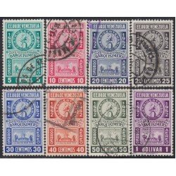 Venezuela A- 372/79 1952 4º Centenario de la Villa de Barquisimeto usados Venezuela A- 372/79 1952 4º Centenario de la Villa de Barquisimeto usados