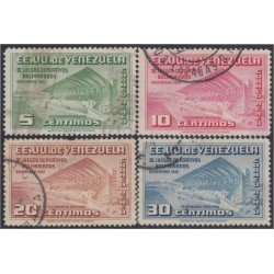 Venezuela A- 368/71 1952 Juegos deportivos sudamericanos en Caracas usados Venezuela A- 368/71 1952 Juegos deportivos sudamericanos en Caracas usados