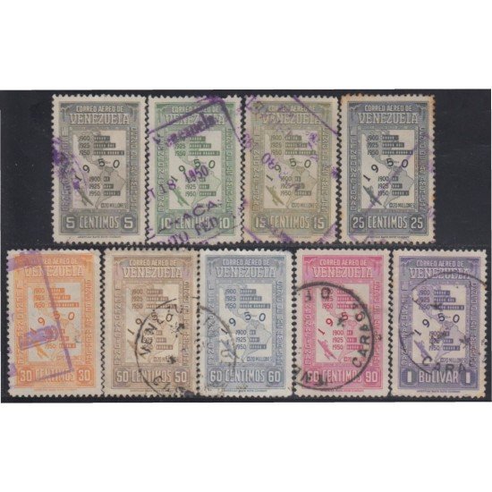 Venezuela A- 296/04 1950 Censo Nacional usados Venezuela A- 296/04 1950 Censo Nacional usados