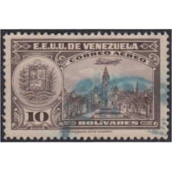 Venezuela A- 95 1938 Serie antigua Grabados Panteón Nacional usados Venezuela A- 95 1938 Serie antigua Grabados Panteón Nacional usados