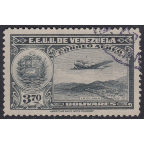 Venezuela A- 94 1938 Serie antigua Grabados La Guaira usados Venezuela A- 94 1938 Serie antigua Grabados La Guaira usados