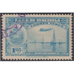Venezuela A- 90 1938 Serie antigua Grabados Petróleo usados Venezuela A- 90 1938 Serie antigua Grabados Petróleo usados