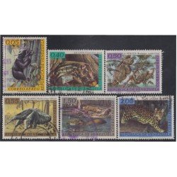 Venezuela A- 778/83 1963 Serie antigua Fauna Salvaje Oso La Lapa Jaguar usados Venezuela A- 778/83 1963 Serie antigua Fauna Salvaje Oso La Lapa Jaguar usados