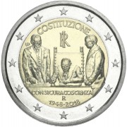 Italia 2018 2 € euros conmemorativos Av. Constitución