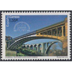 España Spain 5228 2018 Efemérides Centenario del Puente Nuevo sobre el Miño MNH