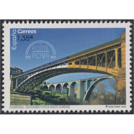 España Spain 5228 2018 Efemérides Centenario del Puente Nuevo sobre el Miño MNH España Spain 5228 2018 Efemérides Centenario del Puente Nuevo sobre el Miño MNH