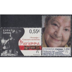 España Spain 5234/35 2018 100 Años de nacimiento Mariemma y Gloria Fuertes MNH