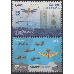 España Spain 5239/40 2018 50 Años Academia Básica del Ejército del aire MNH España Spain 5239/40 2018 50 Años Academia Básica del Ejército del aire MNH