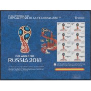 España Pliego Premium 62 2018 Copa Mundial de la FIFA Rusia 2018  MNH