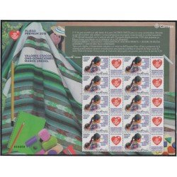 España Pliego Premium 63 2018 Valores cívicos ONG MNH España Pliego Premium 63 2018 Valores cívicos ONG MNH
