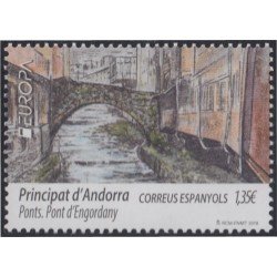 Andorra Española 468 2018 Europa Puentes MNH Andorra Española 468 2018 Europa Puentes MNH