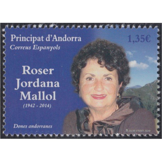 Andorra Española 469 2018 Roser Jordana Mallol MNH Andorra Española 469 2018 Roser Jordana Mallol MNH