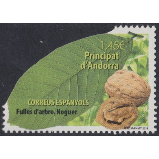 Andorra Española 470 2018 Hojas de árbol MNH Andorra Española 470 2018 Hojas de árbol MNH
