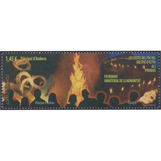 Andorra Española 472 2018 25 Fiestas Andorranas Patrimonio de la Humanidad MNH Andorra Española 472 2018 25 Fiestas Andorranas Patrimonio de la Humanidad MNH