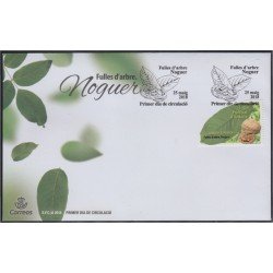 Andorra Española 470 2018 Hojas de árbol SPD Sobre Primer día Andorra Española 470 2018 Hojas de árbol SPD Sobre Primer día
