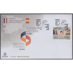 Andorra Española 471 2018 25 Años de relaciones con España SPD Sobre Primer día Andorra Española 471 2018 25 Años de relaciones con España SPD Sobre Primer día