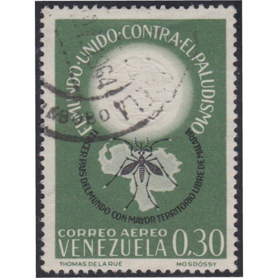 Venezuela A- 777 1962 Territorio Libre de Malaria usados Venezuela A- 777 1962 Territorio Libre de Malaria usados
