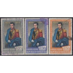 Venezuela A- 725/27 1960 Gral. Antonio José de Sucre usados Venezuela A- 725/27 1960 Gral. Antonio José de Sucre usados