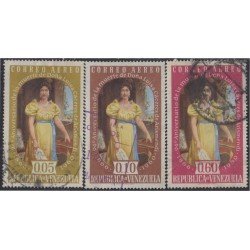 Venezuela A- 719/21 1960 Doña Luisa Cáceres Arismendi usados Venezuela A- 719/21 1960 Doña Luisa Cáceres Arismendi usados