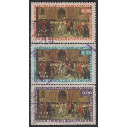 Venezuela A- 713/15 1960 150 Años de la Independencia usados Venezuela A- 713/15 1960 150 Años de la Independencia usados