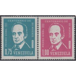 Venezuela A- 805/06 1964 Pedro Gual Centenario de su muerte MH Venezuela A- 805/06 1964 Pedro Gual Centenario de su muerte MH