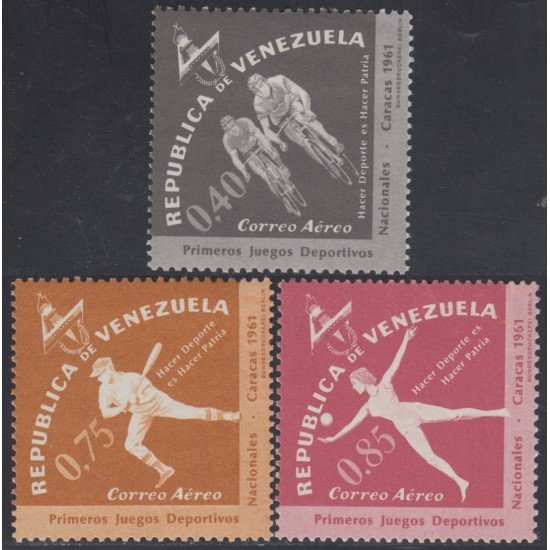 Venezuela A- 766/68 1962 Primeros juegos deportivos nacionales MNH Venezuela A- 766/68 1962 Primeros juegos deportivos nacionales MNH